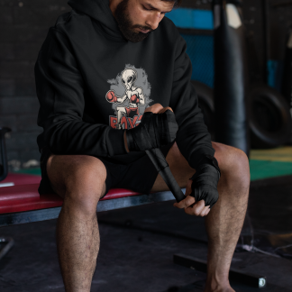 Vintage Gorilla Boxer Boxing Hoodie - Product Image