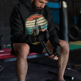 Vintage Punching Bag Boxing Hoodie - Product Image