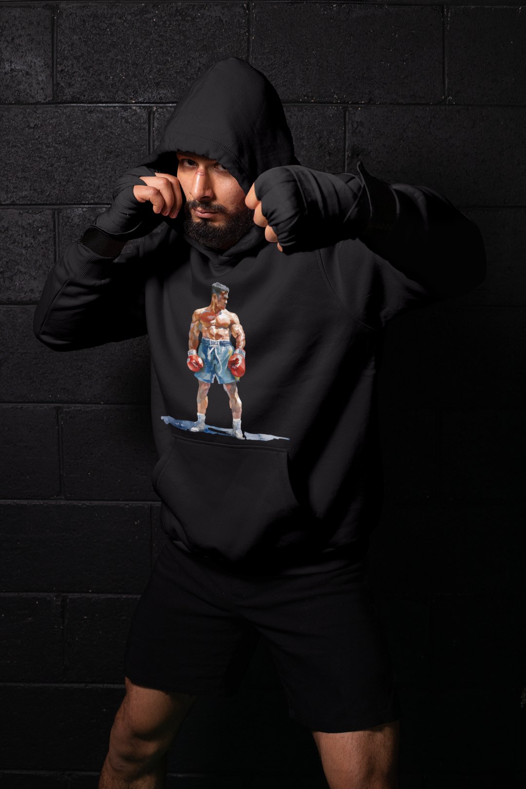 Boxer Blue Shorts Guard Up – Black Shadowbox