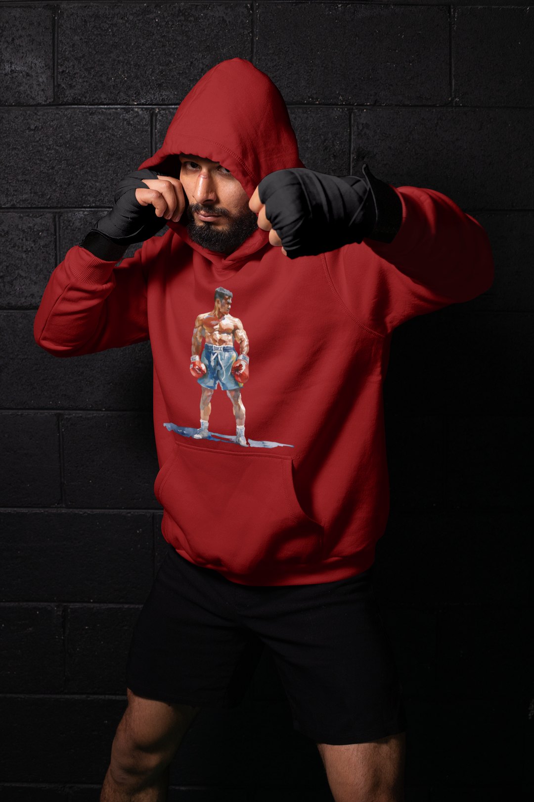 Boxer Blue Shorts Guard Up – Red Shadowbox