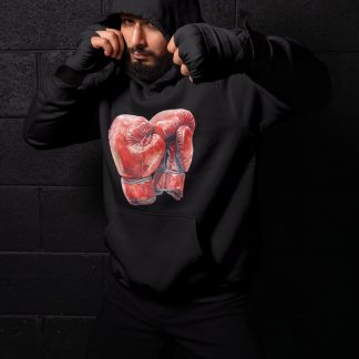 Red Boxing Gloves Large Pair – Black Shadowbox