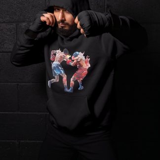 Boxers Red Blue Explosive Uppercut – Black Shadowbox