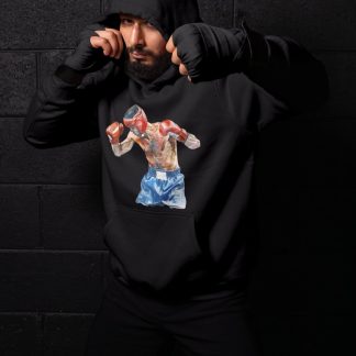 Boxer Blue Shorts Training Action – Black Shadowbox