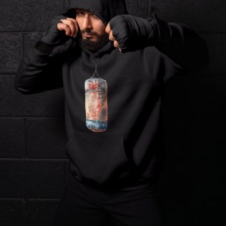 Red Orange Heavy Bag Worn – Black Shadowbox