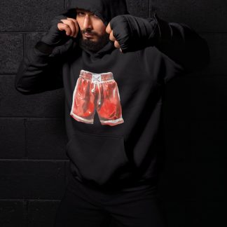 Red Boxing Shorts Glossy – Black Shadowbox