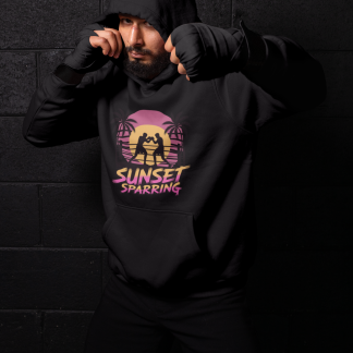 Retro Sunset Boxers Palm – Black Shadowbox
