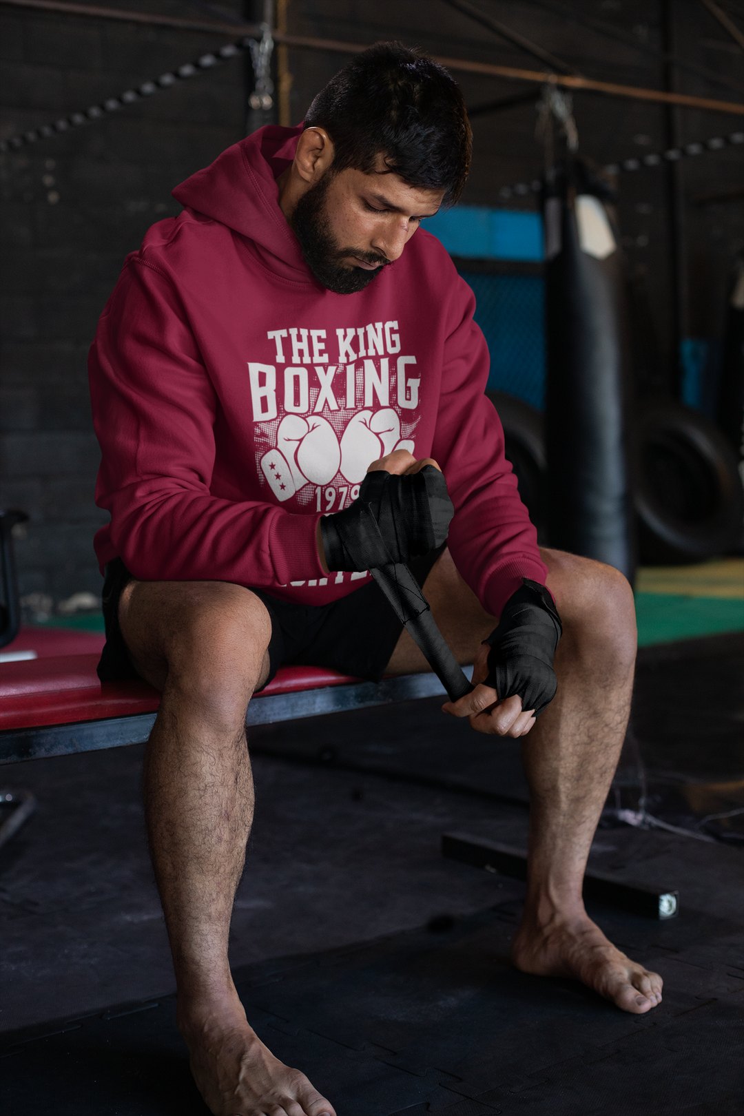 The King Boxing 1978 – Burgundy Hoodie