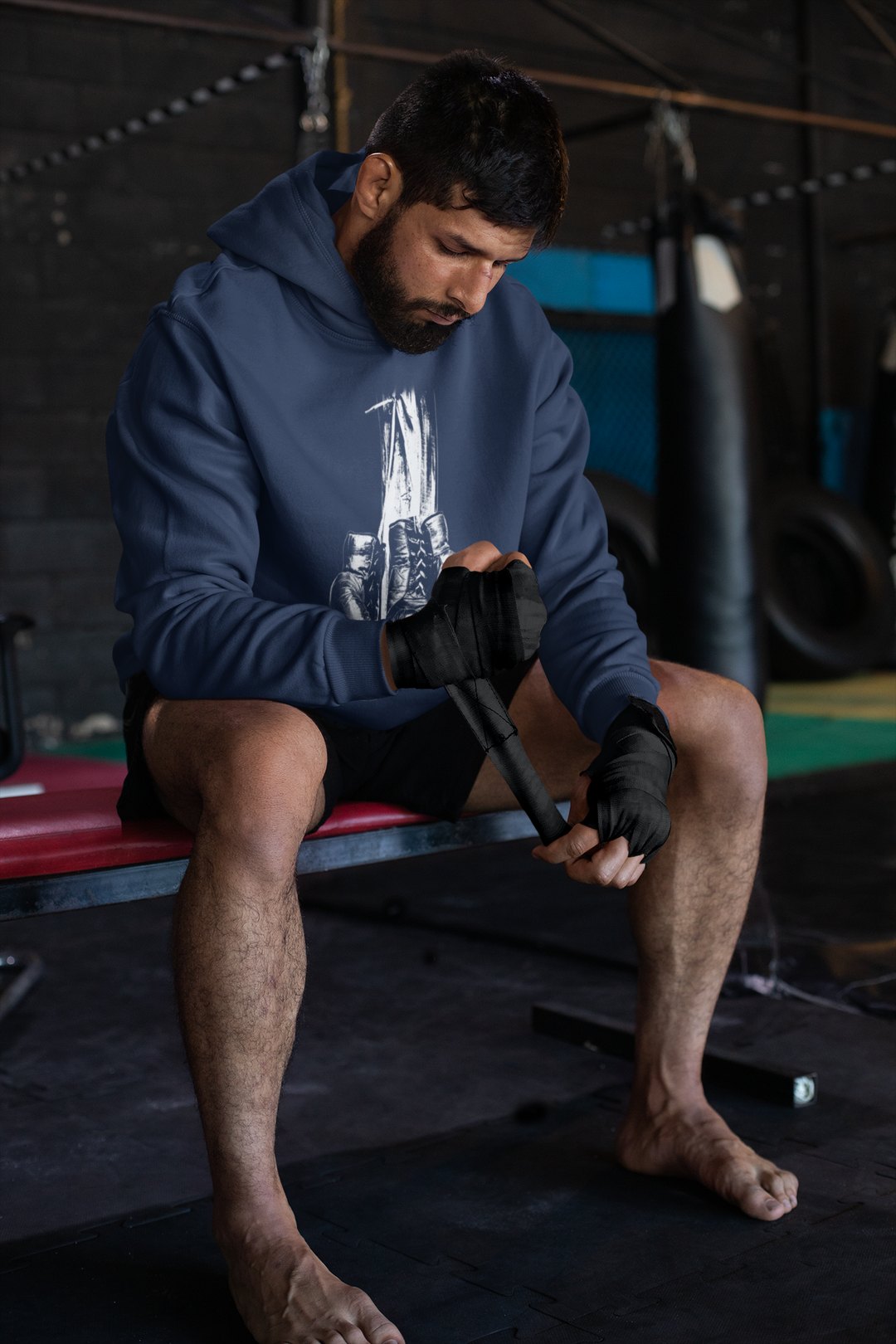 Plain Design – Navy Hoodie