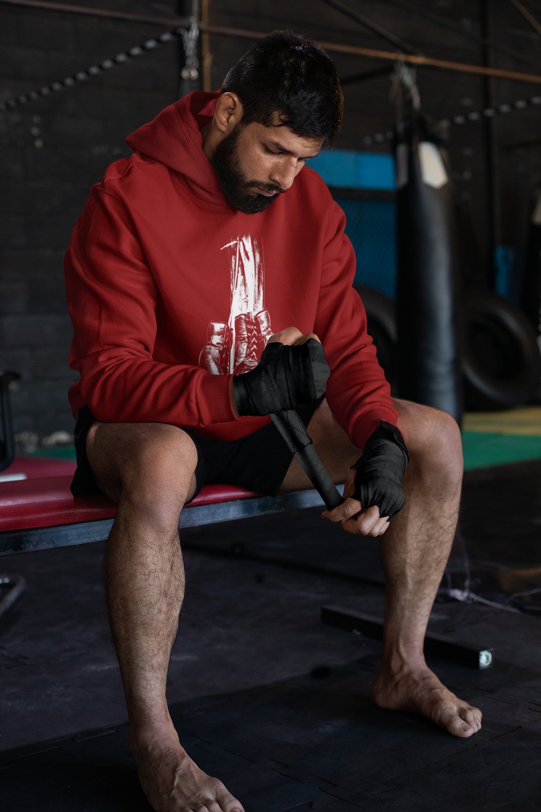 Plain Design – Red Hoodie