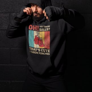 Oh You Throw Balls Retro – Black Shadowbox