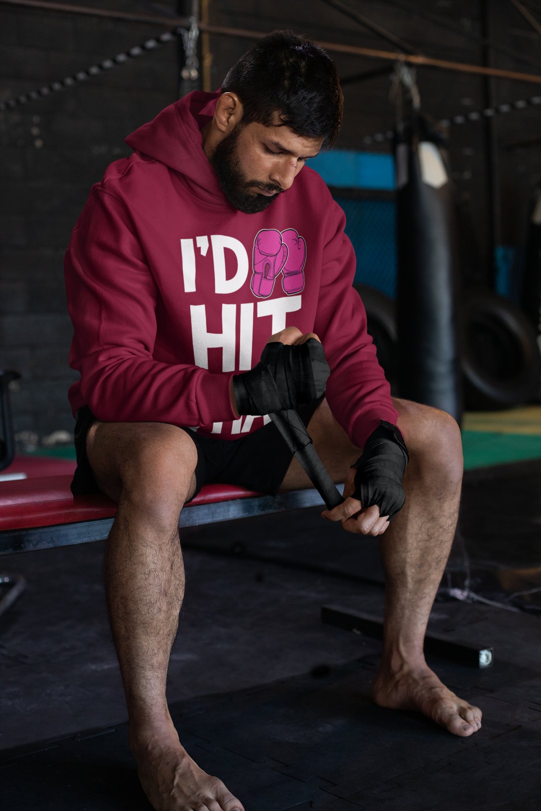 I'd Hit It Magenta – Burgundy Hoodie