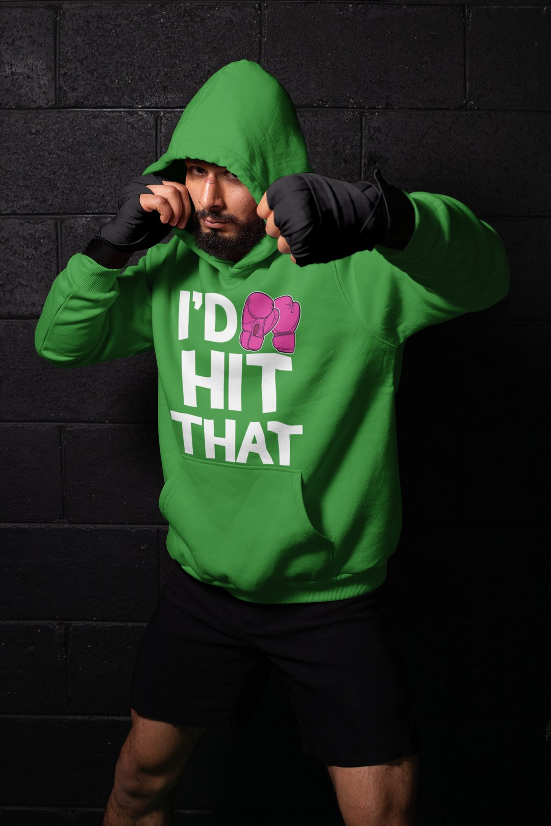 I'd Hit It Magenta – Forest Green Shadowbox