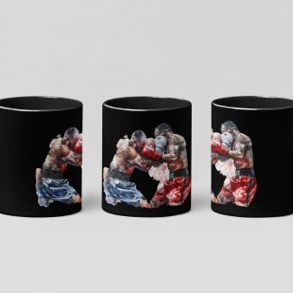 Boxers Close Range Clinch boxing mug in black