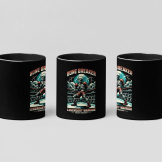 Bone Breaker Championships boxing mug in black