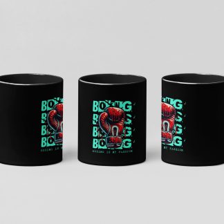 Boxing Punching Bag Streetwear boxing mug in black