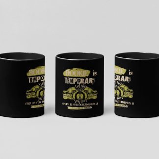 Boxing Is Temporary Motivation boxing mug in black