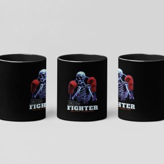 Elite Fighter boxing mug in black