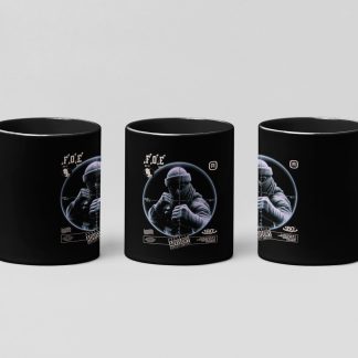 Fight A Foe boxing mug in black