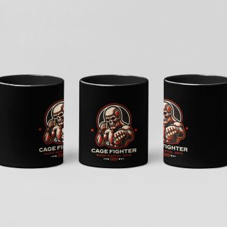 Grapple Gear boxing mug in black