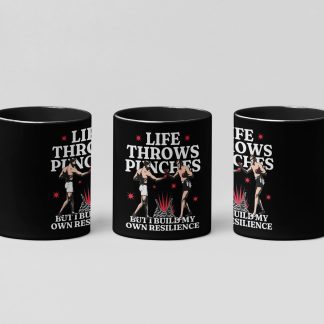 Resilience boxing mug in black