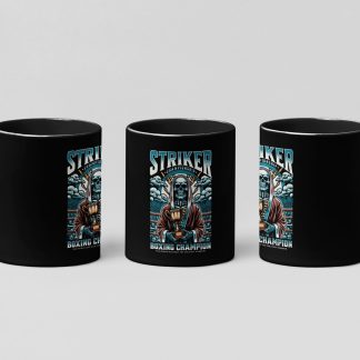 Striker Championship boxing mug in black