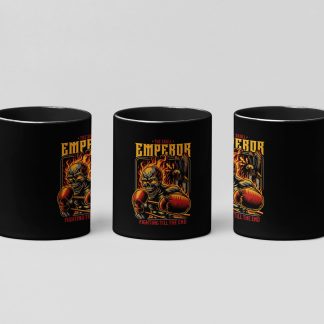 The Skull Emperor boxing mug in black