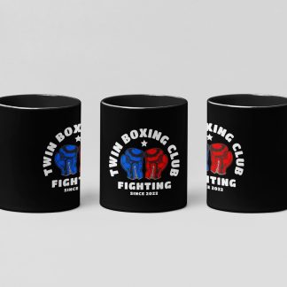 Twin Boxing Club Athlectic Sports boxing mug in black
