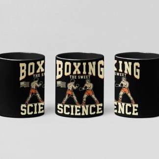 the sweet science boxing mug in black