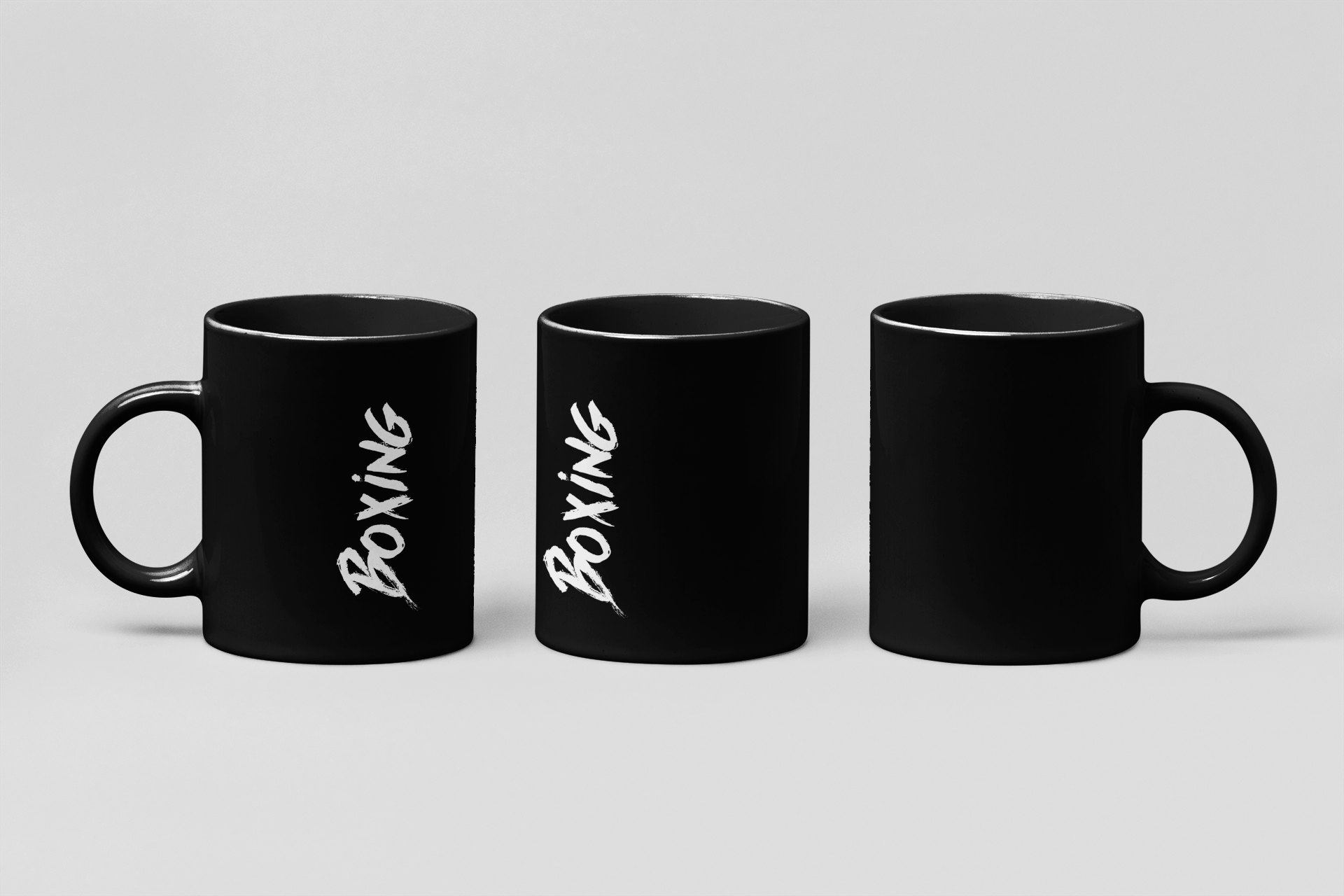 boxing fist boxing mug in black