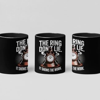 the ring don't lie boxing mug in black