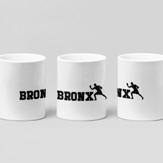 bronx boxer boxing mug in white