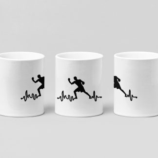 boxing heartbeat boxing mug in white