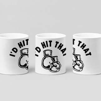 i'd hit that arch boxing mug in white