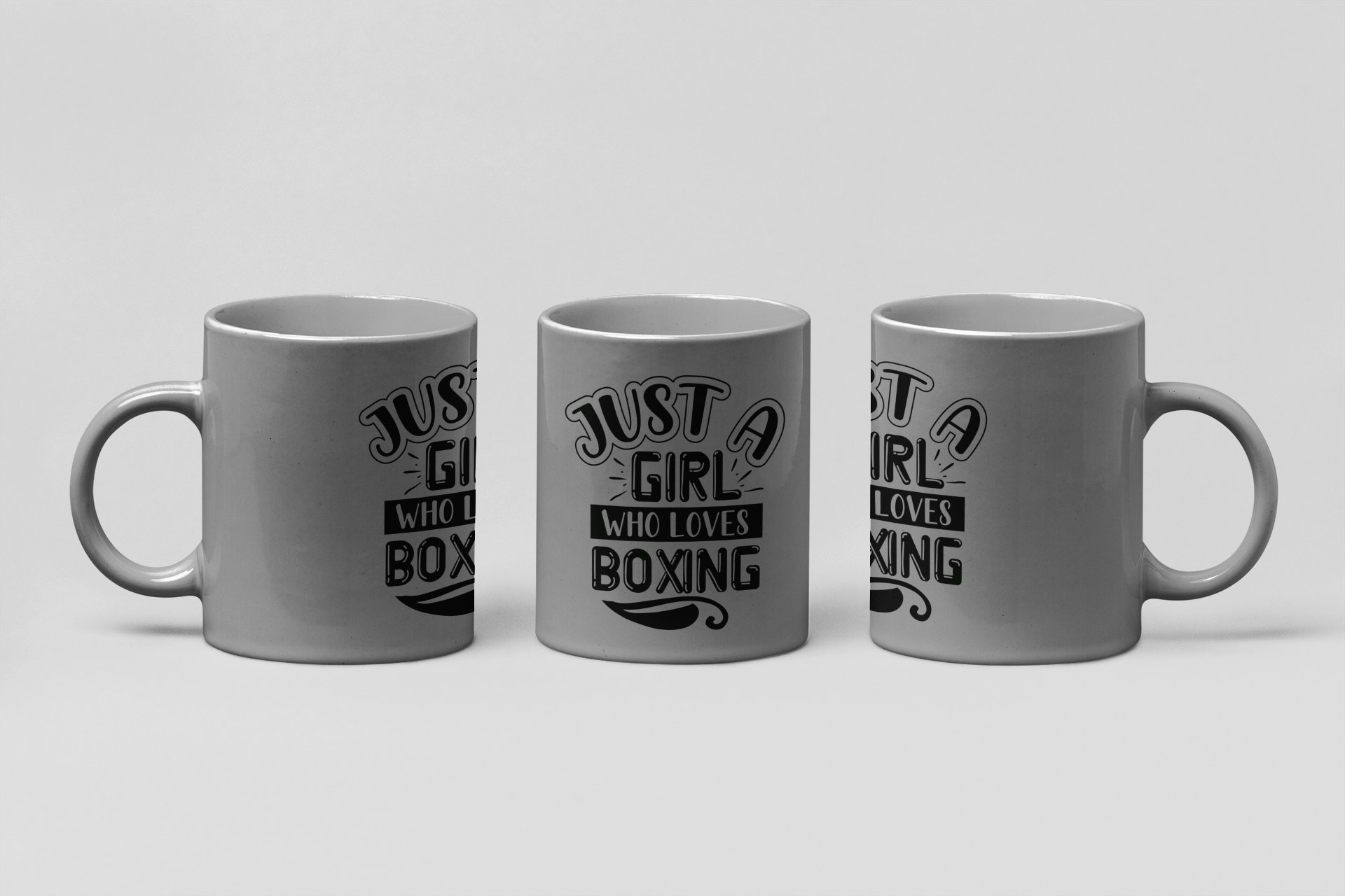 girl who loves boxing boxing mug in grey