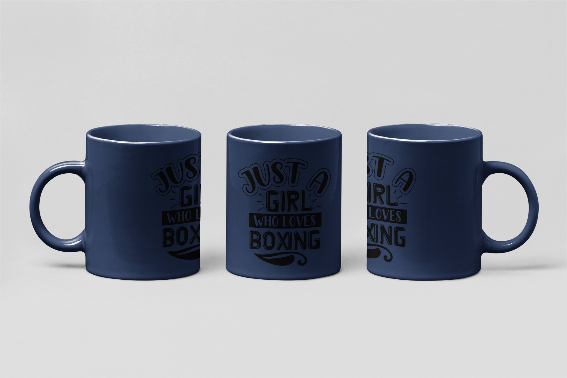 girl who loves boxing boxing mug in navy
