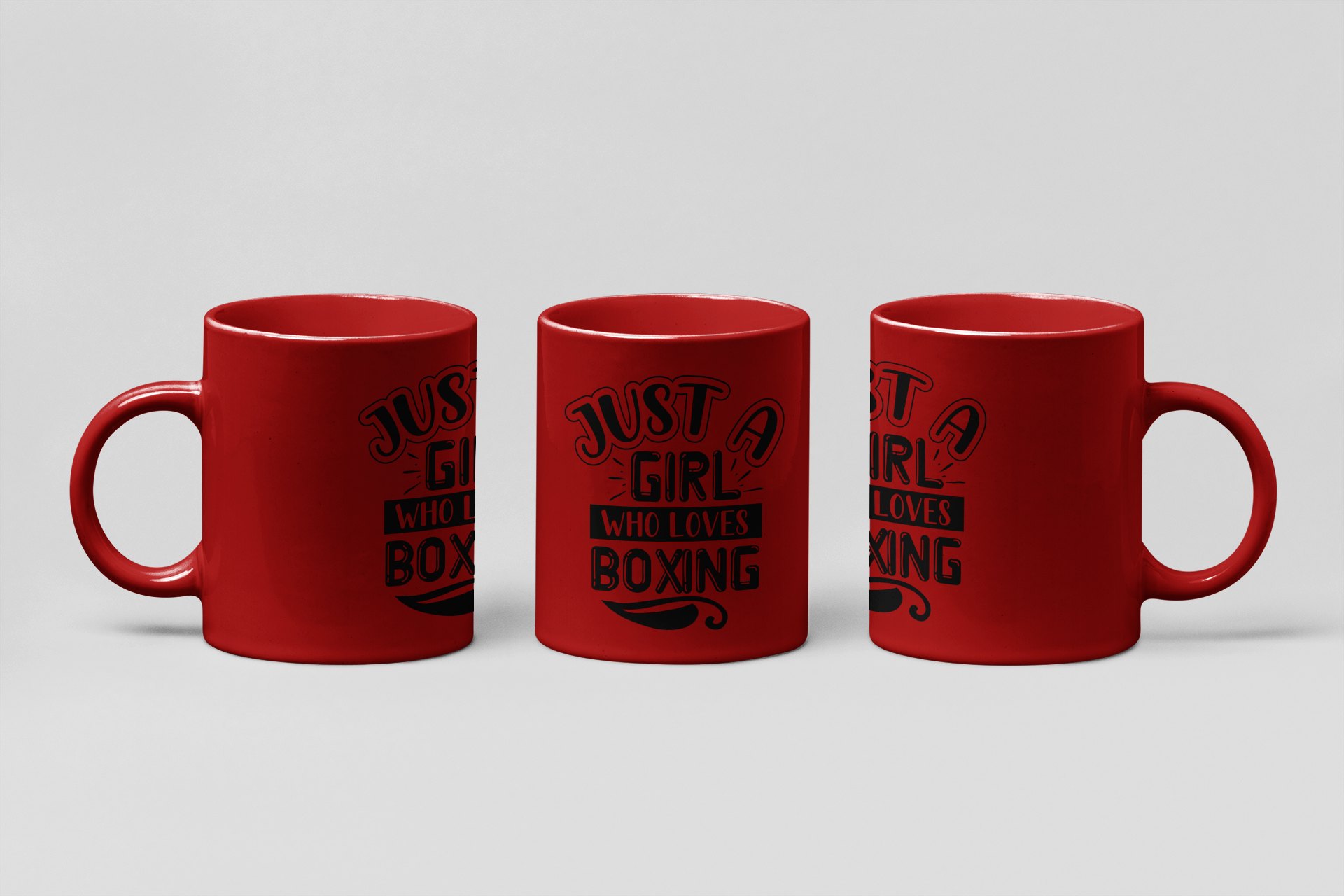 girl who loves boxing boxing mug in red