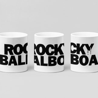 balboa wordmark boxing mug in white