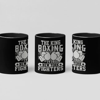 The King Boxing 1978 boxing mug in black