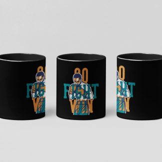 80s Retro Boxer boxing mug in black
