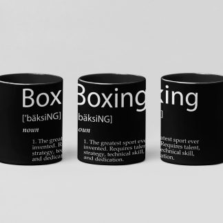 Boxing Definition boxing mug in black