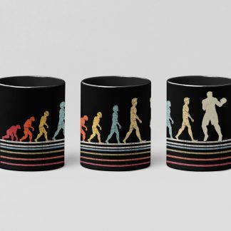 Boxing Evolution boxing mug in black