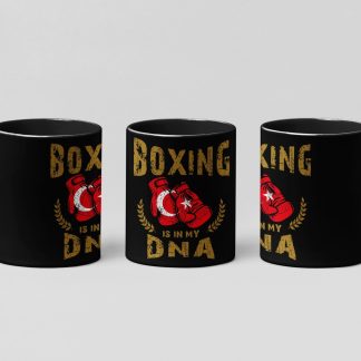 Boxing Gold Gloves boxing mug in black