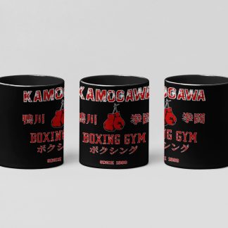 Kamogawa Boxing Gym boxing mug in black