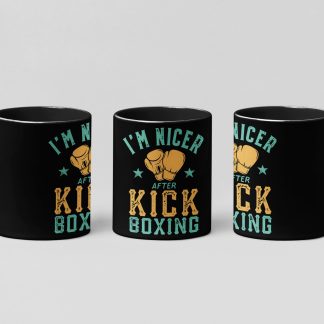 Nicer After Boxing boxing mug in black