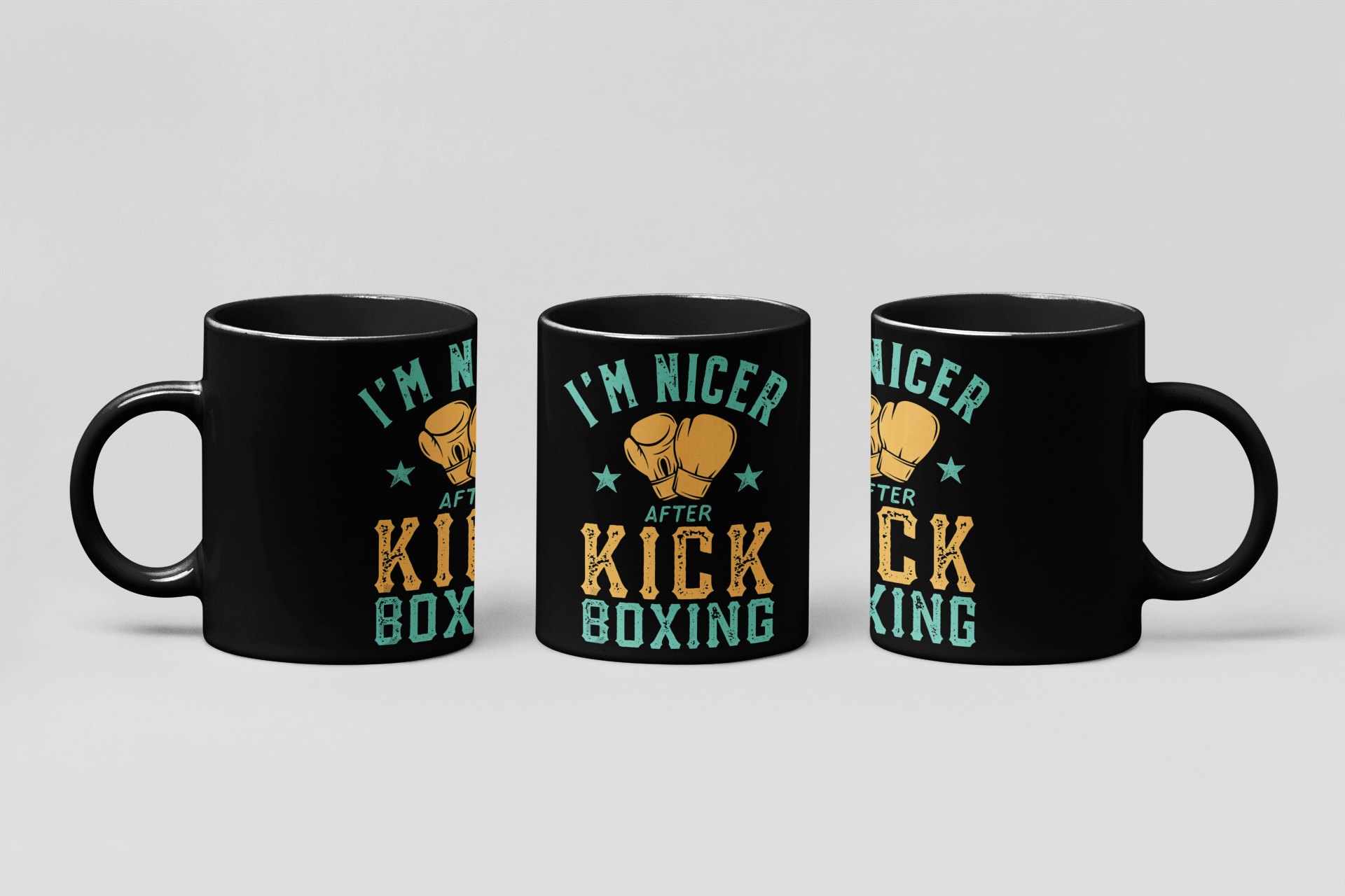 Nicer After Boxing boxing mug in black