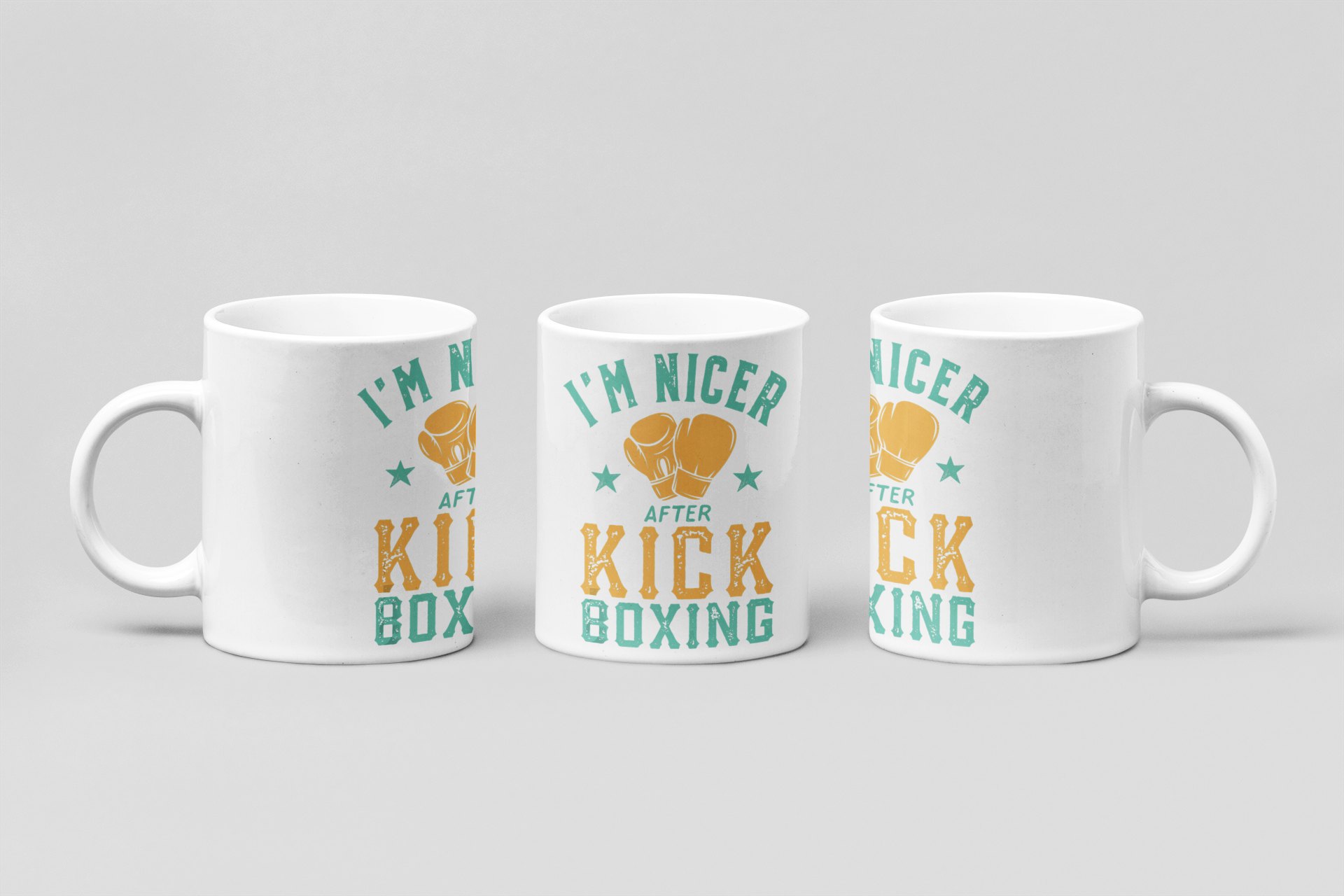 Nicer After Boxing boxing mug in white