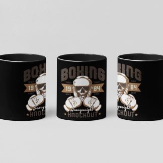 Boxing 1984 Emblem boxing mug in black