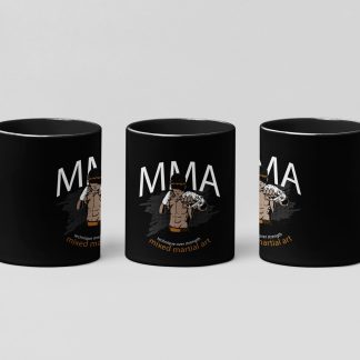 MMA Minimal boxing mug in black