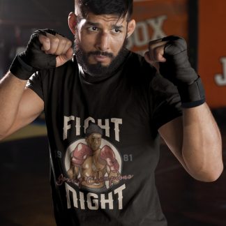 Fight Vintage Boxer boxing t-shirt in black, sparring shot