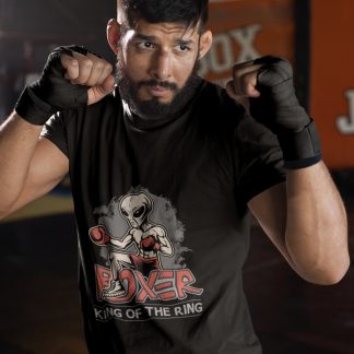 Vintage Gorilla Boxer boxing t-shirt in black, sparring shot